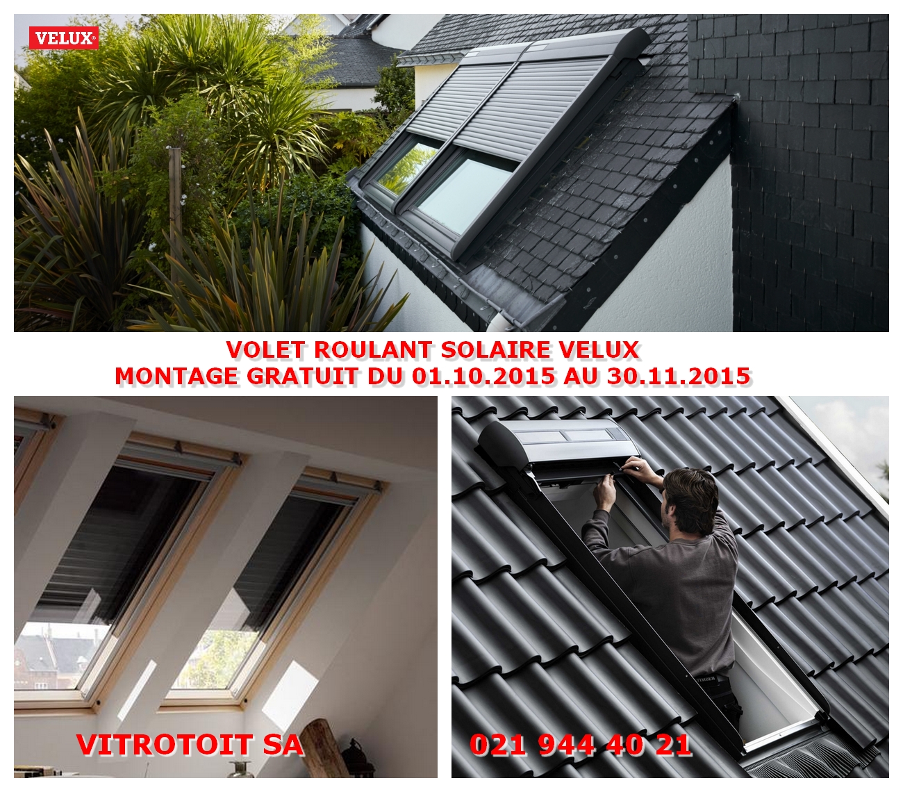 Installation volet roulant solaire